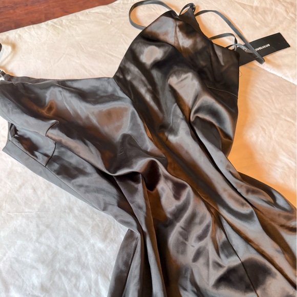 Lulu’s Black Satin Evening Gown - Picture 5 of 6